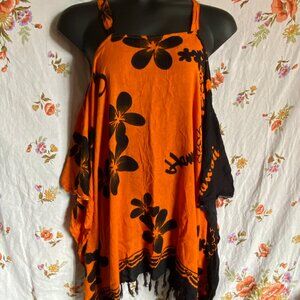 OS Hawaii Aloha Cold Shoulder / Tank Top Flowy, Draped Touristwear Summerween